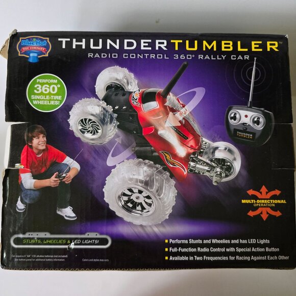 Thunder Tumbler Radio Control 360° Rally Car 2012 Multi-Directional LED Lights & - Picture 10 of 16